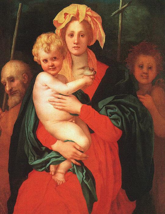 Jacopo Pontormo Madonna Child with St.Joseph and St.John the Baptist Germany oil painting art